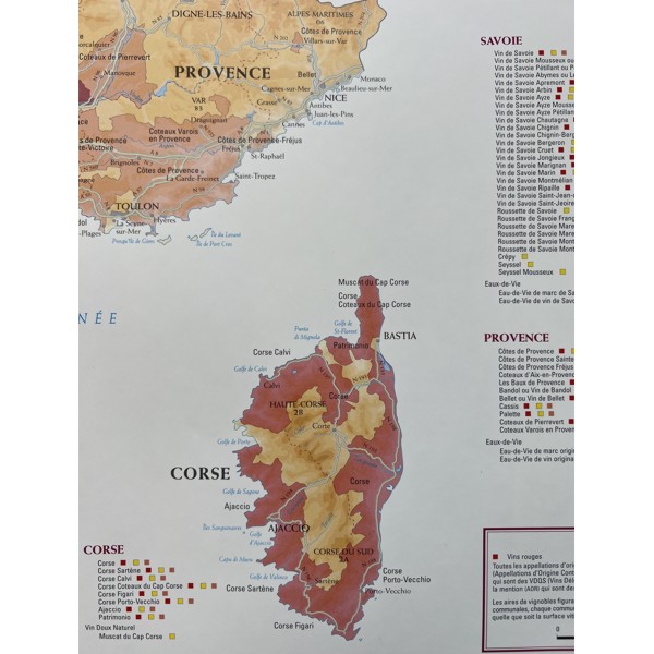 ventilation I stor skala Papua Ny Guinea Plakat, Carte La France (88 x 88 cm) | VintageKeeping